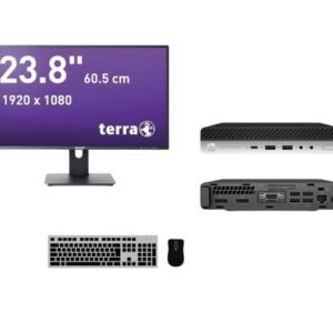 Repasovaný PC set HP EliteDesk 800 35W G4 DM + Monitor TERRA 2456W PV 23,8" - Bronze