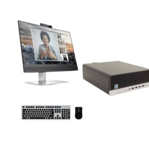 Repasovaný PC set HP ProDesk 600 G4 SFF + Monitor HP E24m G4 USB-C Conferencing Monitor 23,8" - Bronze
