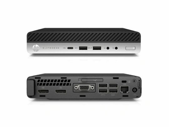 Repasovaný PC set HP EliteDesk 800 35W G4 DM + 23,8" Monitor Philips Brilliance 241B7Q - Bronze